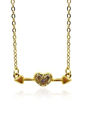 18k gold plated Bonded Arrows necklace